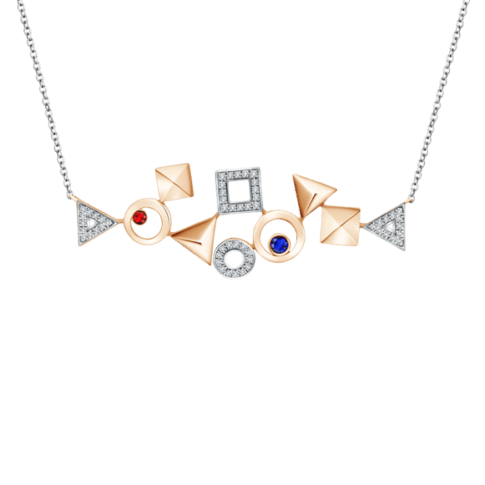 Mondial FIERTE Mondial Precious Fierte Aligned Pendant Chain