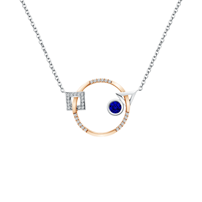 Mondial lune Mondial Precious Lune Pendant Chain