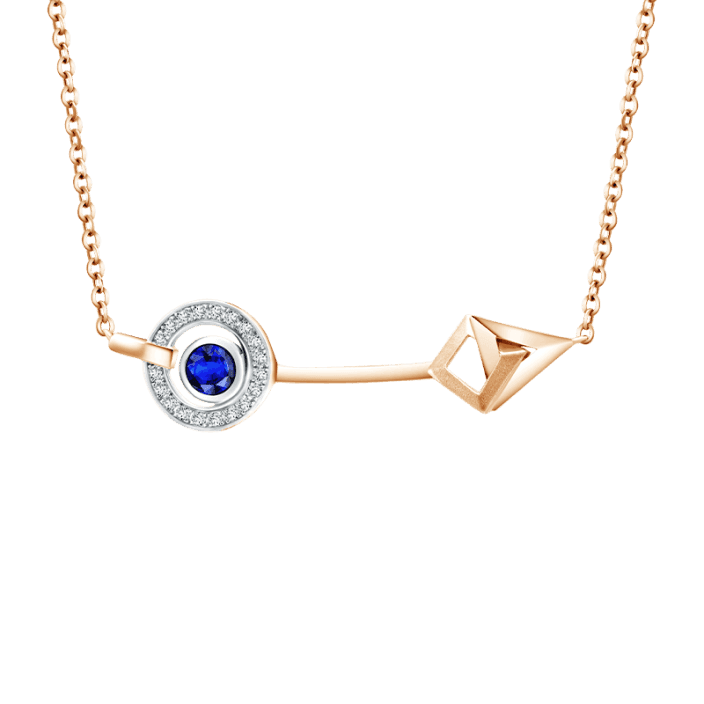 Mondial lune Mondial Precious Lune Aim Pendant Chain