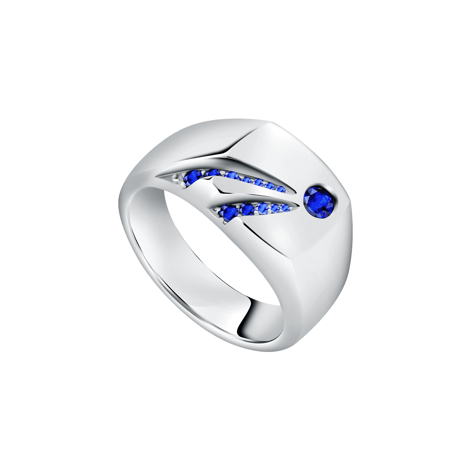Blue Fire Mens Ring gradiore