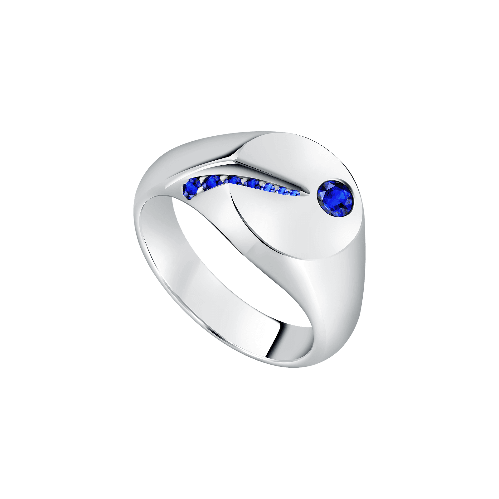 Sapphire Fire Mens Ring gradiore
