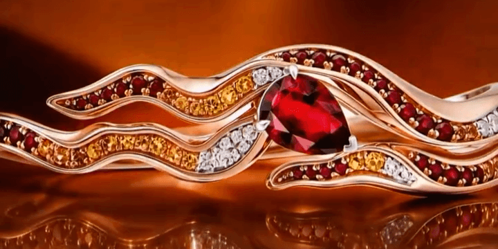 Design Lava yang Tertuang dalam Cincin Berlian Wanita Terbaru Koleksi MONDIAL Precious Fire