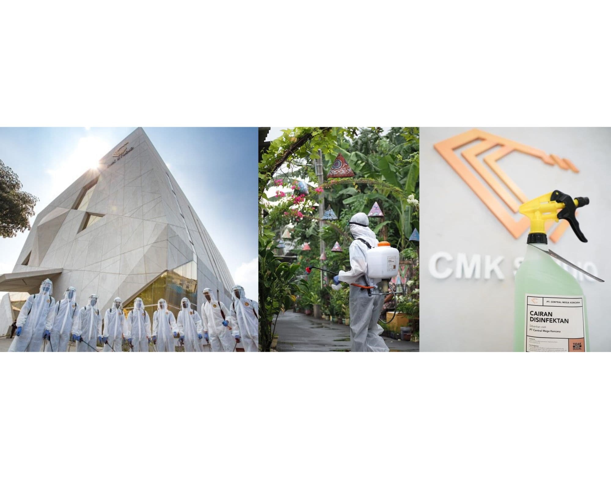 Upaya Kurangi Penyebaran Covid-19, PT Central Mega Kencana Lakukan Program CSR Disinfeksi di Wilayah