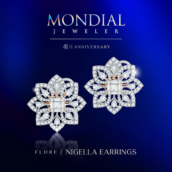 Koleksi Perhiasan Anting Seri Flore dari Mondial Untuk Pesona  Tampilan yang lebih Bold & Beautiful