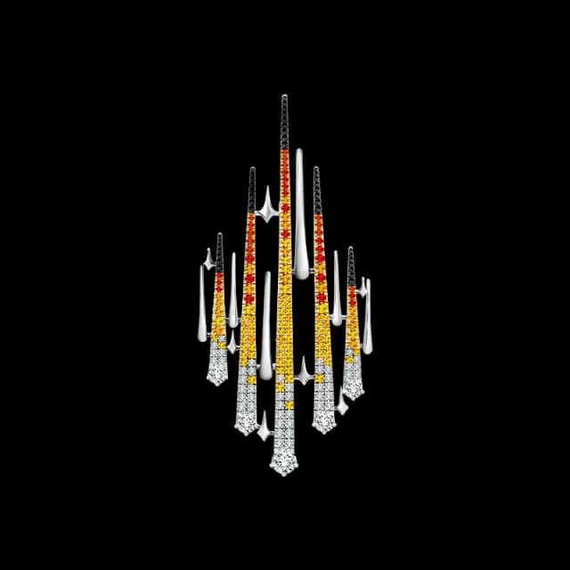 Phoenix Trail Brooch
